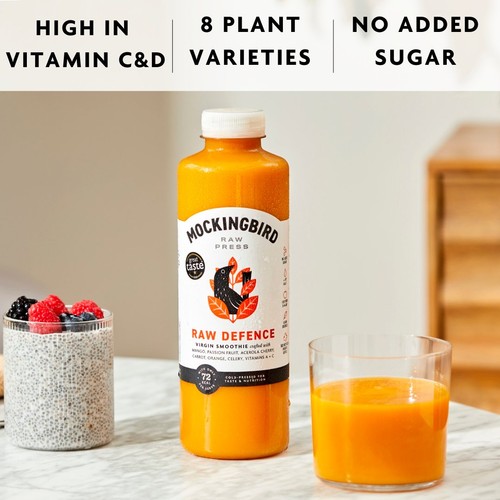 Mockingbird Raw Defence Smoothie, Mango, Passion Fruit, Carrot thumbnail 5