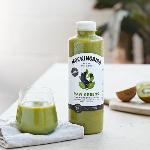 Mockingbird Raw Greens Smoothie, Kiwi, Spinach, Pear, Banana thumbnail 3