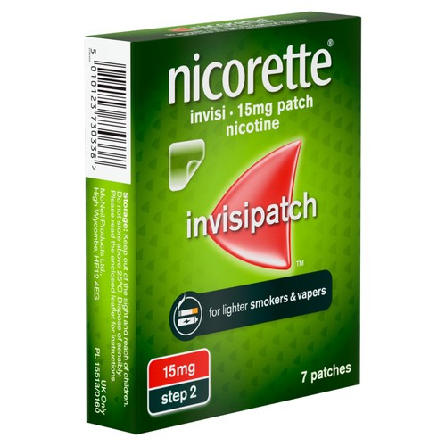 Nicorette Invisi 15mg Patch, (7 Patches), Quit Smoking Aid, Nicotine Patch thumbnail 7