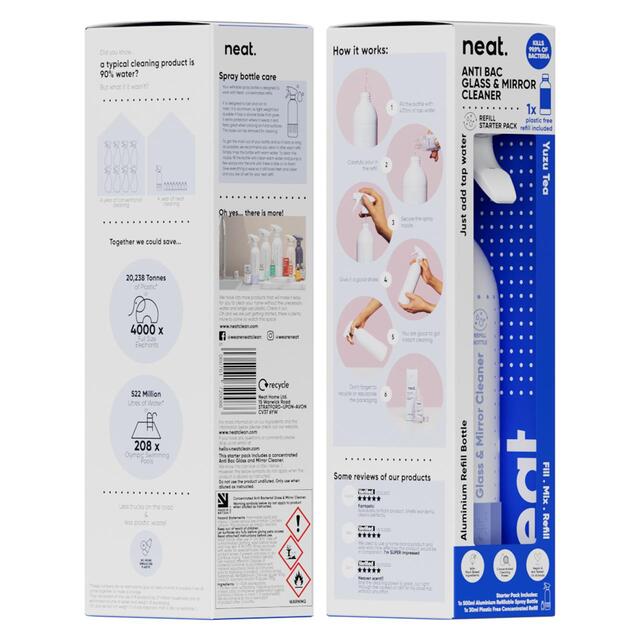 Neat Anti-Bac Glass Cleaner Refill Starter Pack Yuzu Tea thumbnail 6