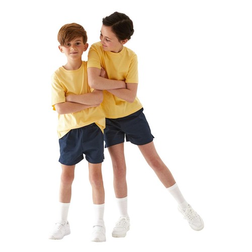 M&S Pure Cotton School Shorts, 11-12 Years, Navy