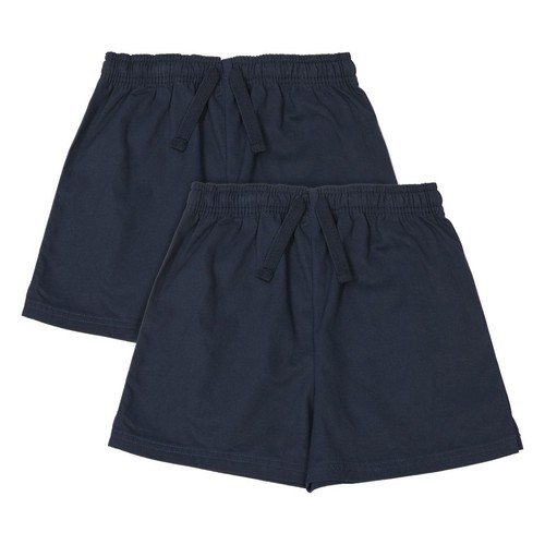 M&S Pure Cotton School Shorts, 11-12 Years, Navy thumbnail 2