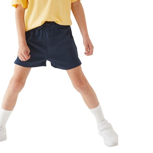 M&S Pure Cotton School Shorts, 11-12 Years, Navy thumbnail 3