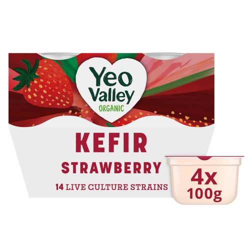 Yeo Valley Organic Strawberry Kefir Yogurt