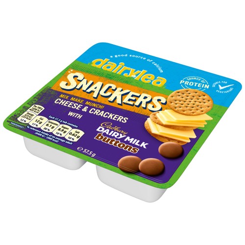 Dairylea Snackers Cheese & Crackers with Mini Chocolate Buttons thumbnail 3