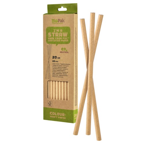 Bio Kraft  Recyclable Paper Straws thumbnail 2