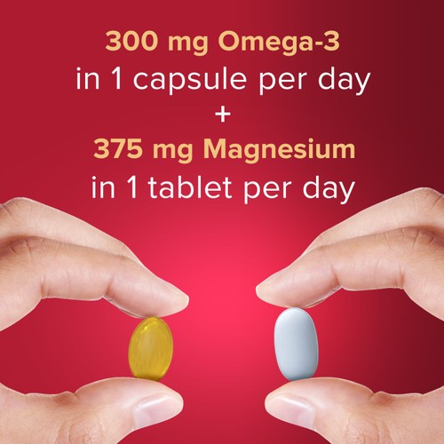 Seven Seas Omega-3 Fish Oil & Magnesium with Vitamin D 30 Day Duo Pack thumbnail 2