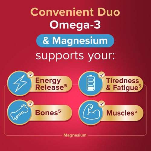 Seven Seas Omega-3 Fish Oil & Magnesium with Vitamin D 30 Day Duo Pack thumbnail 6