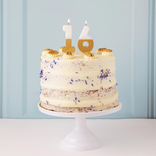 Talking Tables Number 1 Large Gold Candle thumbnail 4