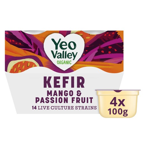 Yeo Valley Organic Mango & Passionfruit Kefir Yogurt