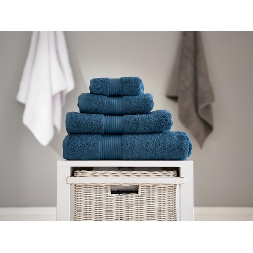 Bliss 100% Pima Cotton Bath Towel, Petrol thumbnail 2