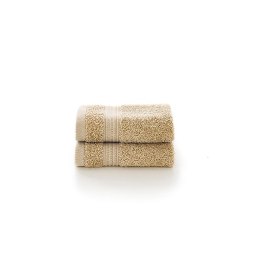 Bliss 100% Pima Cotton Face Cloths, Biscuit