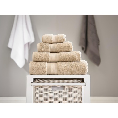 Bliss 100% Pima Cotton Face Cloths, Biscuit thumbnail 2