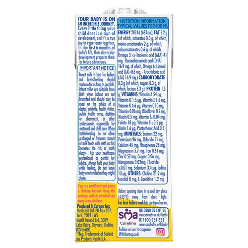 LITTLE STEPS First Infant Baby Milk from birth Ready-to-use milk 200ml thumbnail 3