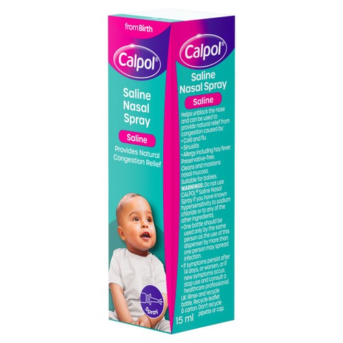 Calpol Saline Nasal Spray Suitable from Birth thumbnail 2
