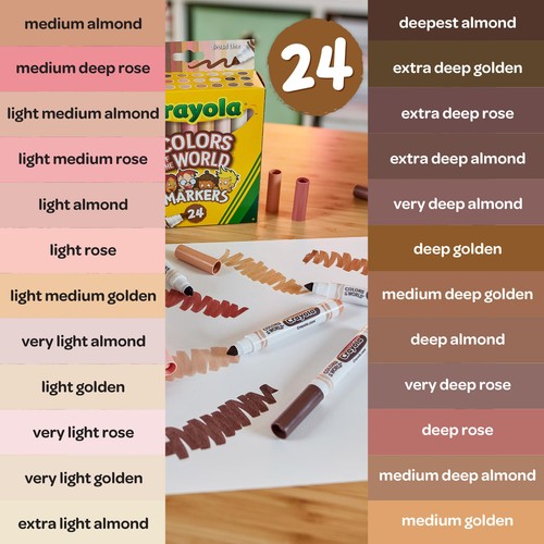 Crayola Colours of the World Washable Markers thumbnail 3