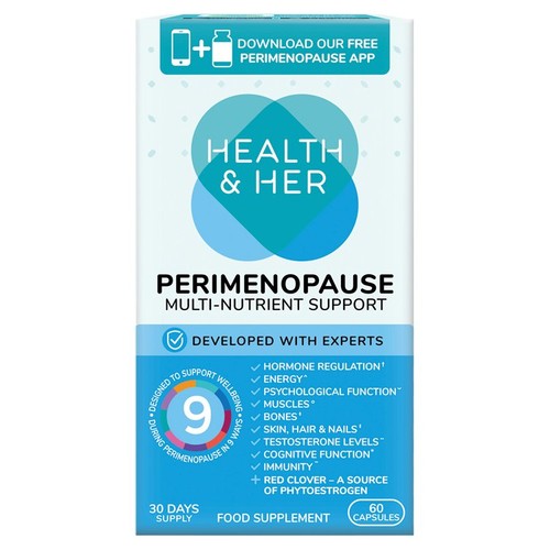 Health & Her Perimenopause Multi-nutrient Support Supplement Capsules
