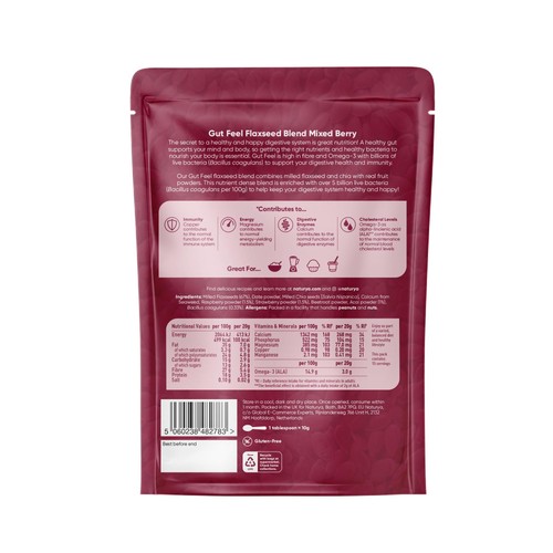 Naturya Gut Feel Mixed Berry Flaxseed Blend thumbnail 2