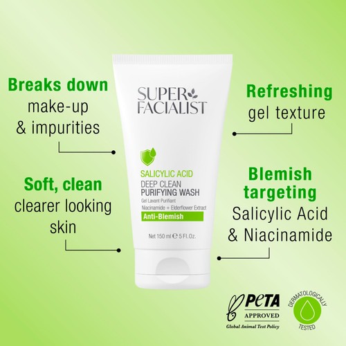 Super Facialist Salicylic Acid Anti Blemish Purifying Cleansing Wash thumbnail 7