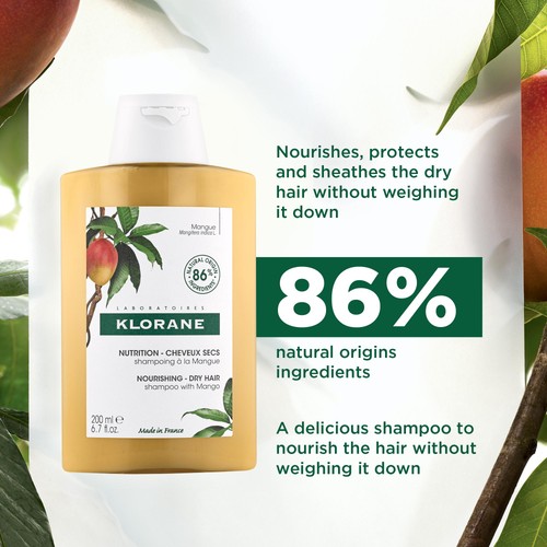 Klorane Nourishing Shampoo with Mango for Dry Hair thumbnail 4