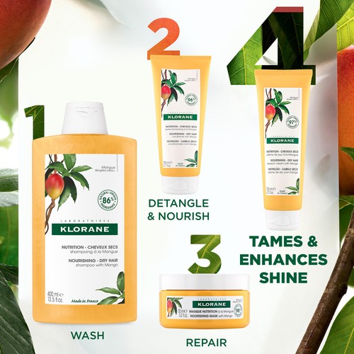 Klorane Nourishing Leave-In Cream with Mango for Dry Hair thumbnail 2