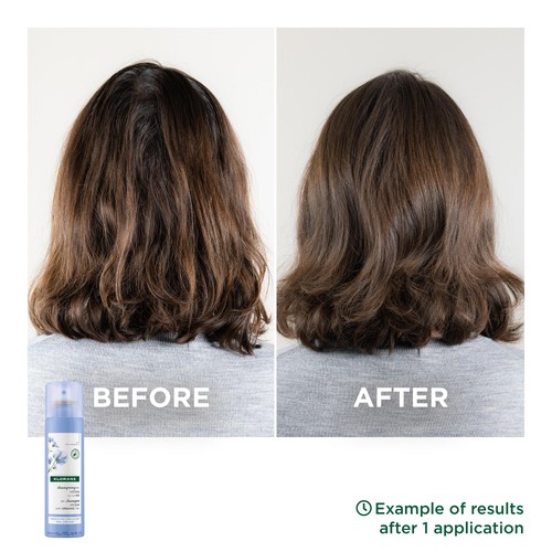 Klorane Volumising  Dry Shampoo with Organic Flax Fibre for Fine, Limp Hair thumbnail 2