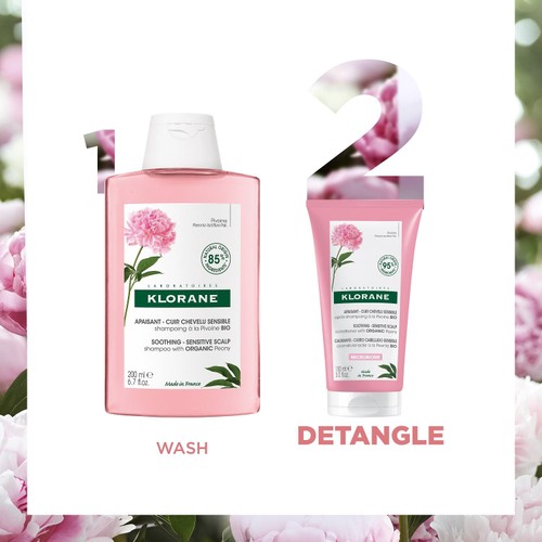 Klorane Soothing Conditioner with Organic Peony for Sensitive Scalps thumbnail 4
