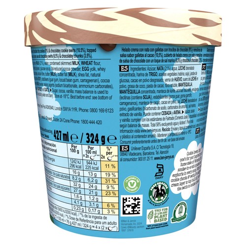 Ben & Jerry's Sundae Cookie Vermonster Ice Cream Tub Dessert thumbnail 5