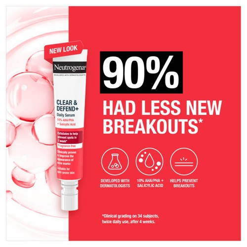 Neutrogena Clear and Defend+ Serum 10% with AHA/PHA + Salicylic Acid  thumbnail 7