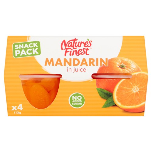 Nature's Finest Fruit Pots Mandarin in Juice
