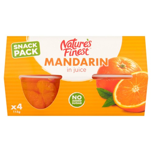 Nature's Finest Fruit Pots Mandarin in Juice thumbnail 2