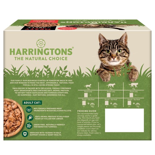 Harringtons Adult Wet Cat Food Meat in Jelly Multipack thumbnail 3