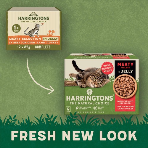 Harringtons Adult Wet Cat Food Meat in Jelly Multipack thumbnail 4