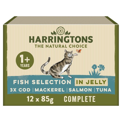 Harringtons Adult Wet Cat Food Fish in Jelly Multipack thumbnail 2