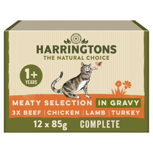 Harringtons Adult Wet Cat Food Meat in Gravy Multipack thumbnail 2