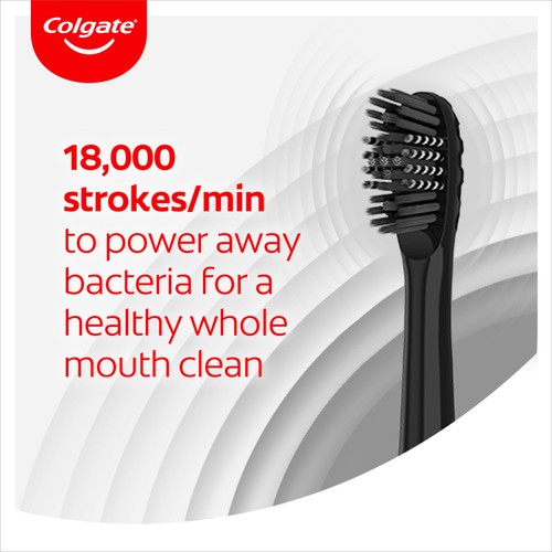 Colgate 360 Sonic Battery Toothbrush Charcoal Soft thumbnail 4