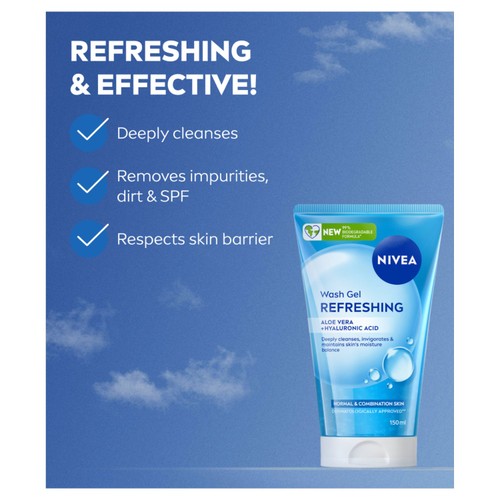 NIVEA Refreshing Face Wash Gel thumbnail 2