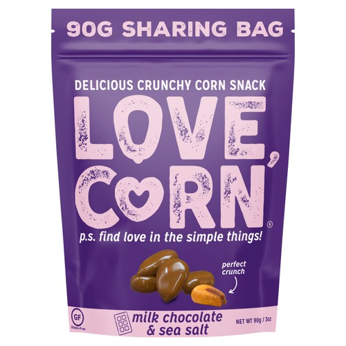 LOVE CORN Milk Chocolate & Sea Salt