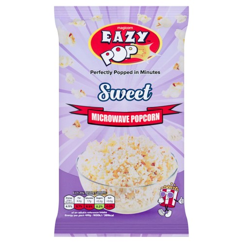 EAZYPOP Microwave Popcorn - Sweet flavour