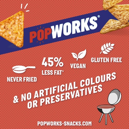 Popworks Sweet BBQ Popped Crisps Sharing Bag thumbnail 9