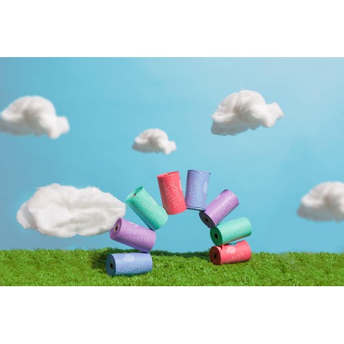 Adios Compostable Dog Poo Bags - Rainbow  thumbnail 2