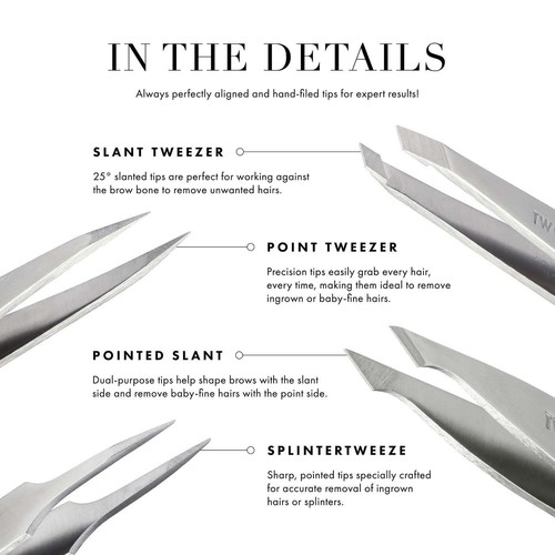 Tweezerman Black Leopard Mini Slant Tweezer thumbnail 5