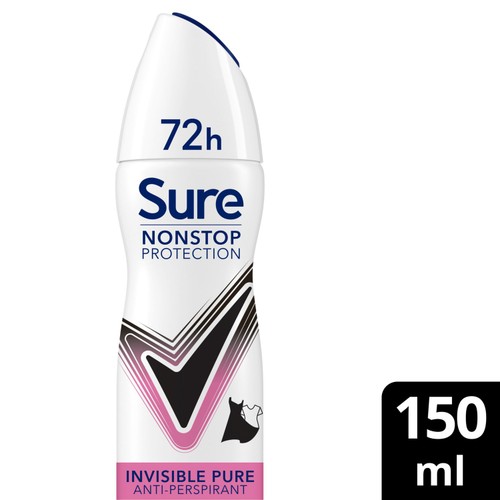 Sure Women 72hr Nonstop Protection Invisible Pure Antiperspirant Deodorant