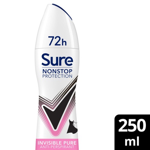 Sure Women 72hr Nonstop Protection Invisible Pure Antiperspirant Deodorant