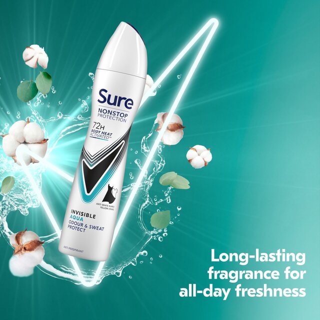Sure Women 72hr Nonstop Protection Invisible Aqua Antiperspirant Deodorant thumbnail 10