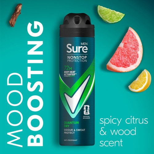 Sure Men 72hr Nonstop Protection Quantum Dry Antiperspirant Deodorant thumbnail 3