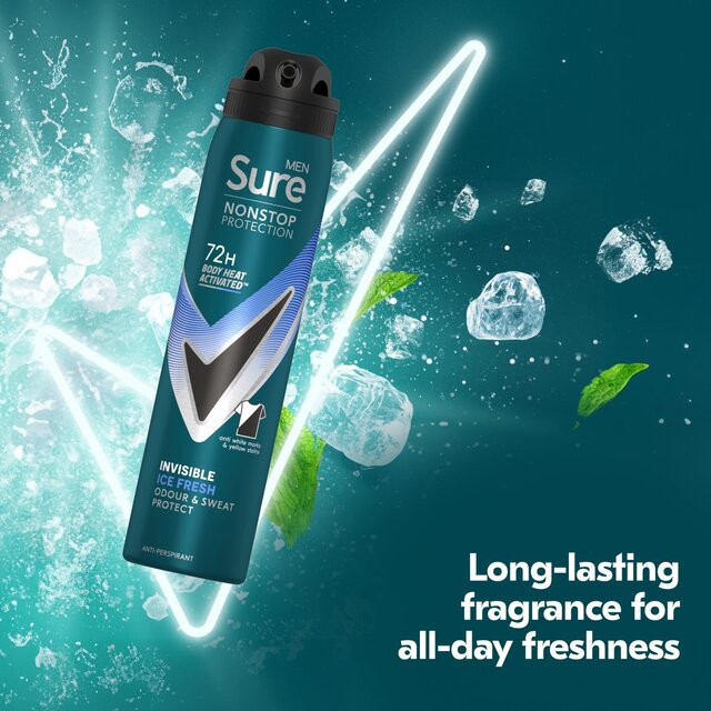 Sure Men 72hr Nonstop Protection Invisible Ice Antiperspirant Deodorant thumbnail 10