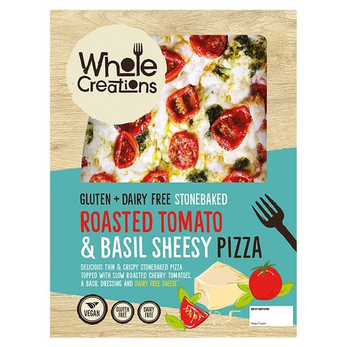 Wholecreations Dairy and Gluten Free Roasted Tomato & Basil Sheesy Pizza