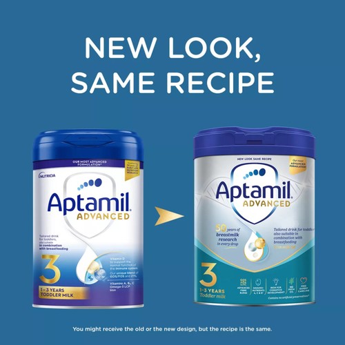 Aptamil Advanced 3 Toddler Milk Formula Powder 1-3 Years thumbnail 2