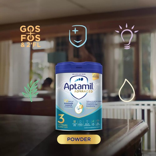 Aptamil Advanced 3 Toddler Milk Formula Powder 1-3 Years thumbnail 4